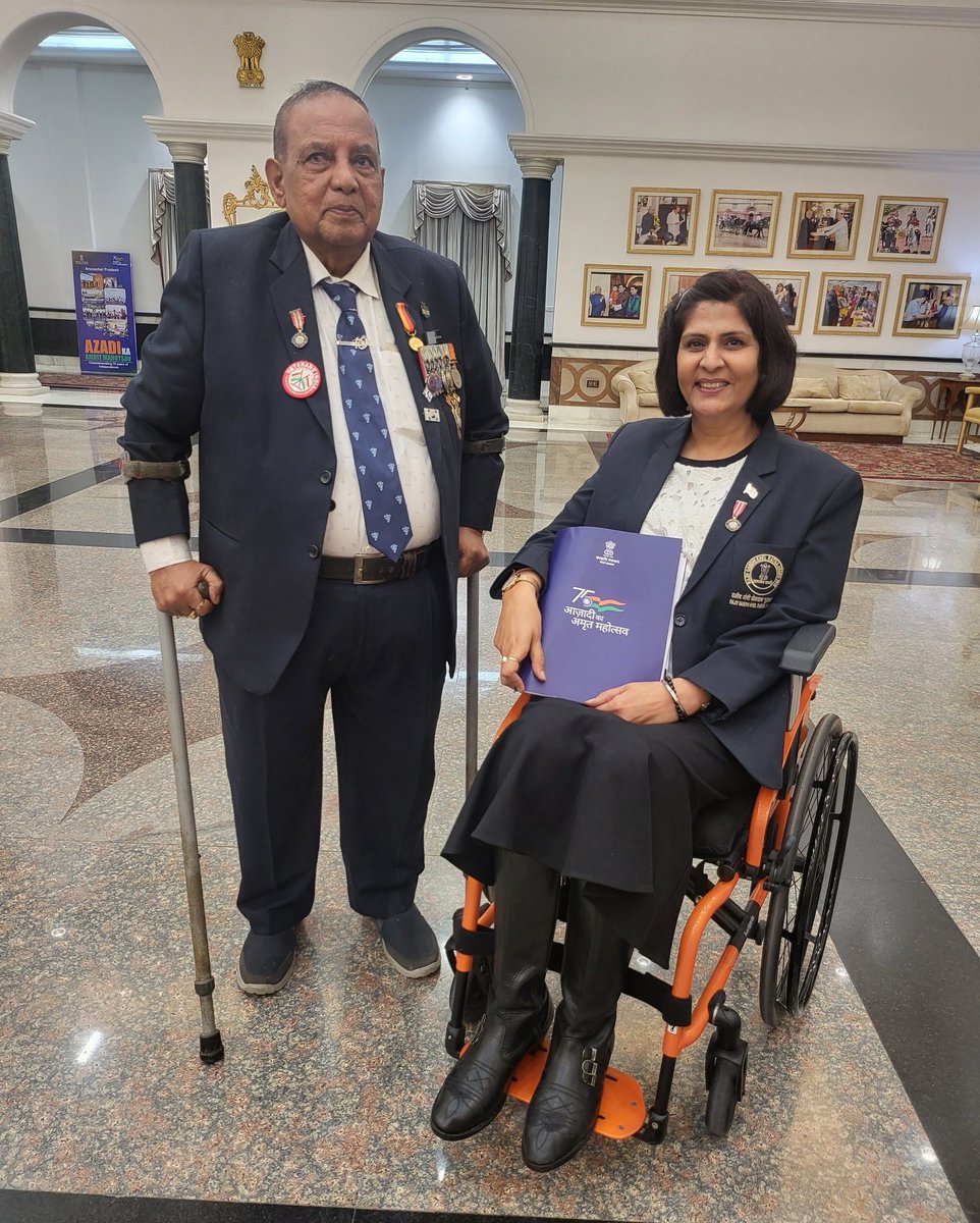 The Lifetime #ArjunaAward conferred to #MurlikantPetkar ji stands testament to the growth of para sports! Congratulations to all our #ChanduChampion who enjoyed their moment of glory at #NationalSportsAwards ✨ Gratitude to our govt. led by <a href="/narendramodi/">Narendra Modi</a> ji for this recognition!