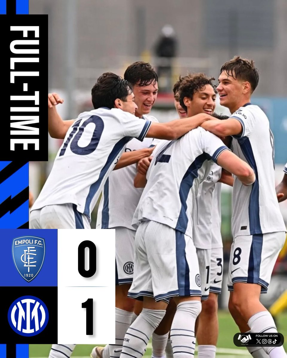 piacere_inter's tweet photo. PRIMAVERA 1, #EmpoliInter 0-1
⚽️ 33’ Lavelli

Seconda vittoria consecutiva per l’Inter U20 di Zanchetta. ✅
Pur sbagliando una quantità indefinita di palle gol, l'Inter di Zanchetta si porta via i 3 punti e mette pressione a Sassuolo e Roma.

#InterYouth #Under20 #Primavera1 https://t.co/L4PutrMjCG