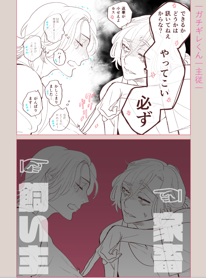 |ガチギレくん|
らくがきです

みんな大好きじゃん?
こういうバグり散らかしてる関係性 