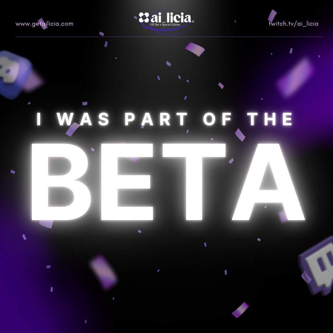 FUNRobster's tweet image. Today #ai_licia is finally going #offbeta and it's going to be celebrated big, with giveaways and gueststars. Come join the event and celebrate with us on twitch.tv/ai_licia. 

If you want  to sign up already,  use my referral link to get a discount:  tinyurl.com/hhcn8w46