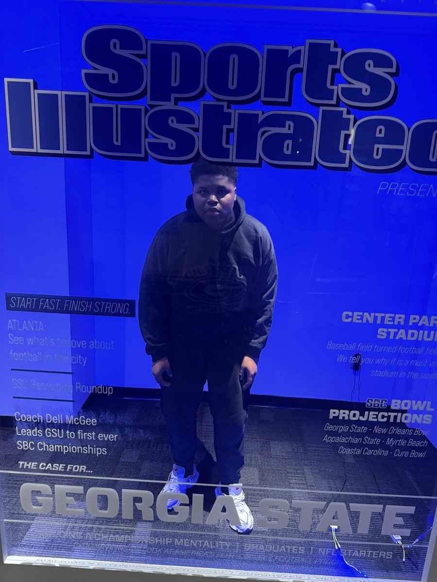 Jonathan “BIG BEAR” MAYFIELD #74 (@bigbear0704) on Twitter photo I’m am SOOO BEYOND #Greatfull and #Blessed to have had the opportunity to meet with the head coach of <a href="/GeorgiaStateFB/">GSU Football</a> <a href="/DellMcGee/">Dell McGee</a> AND I HAVE RECEIVED AN OFFER🙏🏽🐻🏈🙏🏽🐻🏈🙏🏽🐻🏈🙏🏽🐻🏈
#fyu <a href="/borntocompete/">Born to Compete™</a> <a href="/CoachCarswell/">Gregory Carswell 👐🏿👣</a> <a href="/GraysonHighRams/">Grayson High School Official</a> <a href="/_STUDUNIVERSITY/">MICHAEL THOMPSON</a> I’m am SOOO BEYOND #Greatfull and #Blessed to have had the opportunity to meet with the head coach of <a href="/GeorgiaStateFB/">GSU Football</a> <a href="/DellMcGee/">Dell McGee</a> AND I HAVE RECEIVED AN OFFER🙏🏽🐻🏈🙏🏽🐻🏈🙏🏽🐻🏈🙏🏽🐻🏈
#fyu <a href="/borntocompete/">Born to Compete™</a> <a href="/CoachCarswell/">Gregory Carswell 👐🏿👣</a> <a href="/GraysonHighRams/">Grayson High School Official</a> <a href="/_STUDUNIVERSITY/">MICHAEL THOMPSON</a>