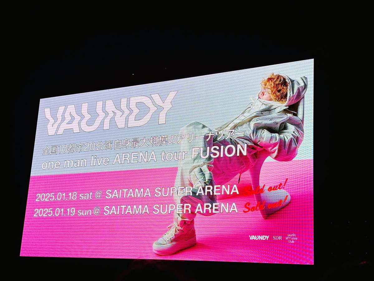 boc_bbhf_m's tweet photo. Vaundyのライブめちゃくちゃ楽しかった◎！
歌唱力と表現力がとんでもなかった、、
圧巻のパフォーマンスでした👏🏻✨
#Vaundy
#FUSION https://t.co/Nkp7y1eJ9C