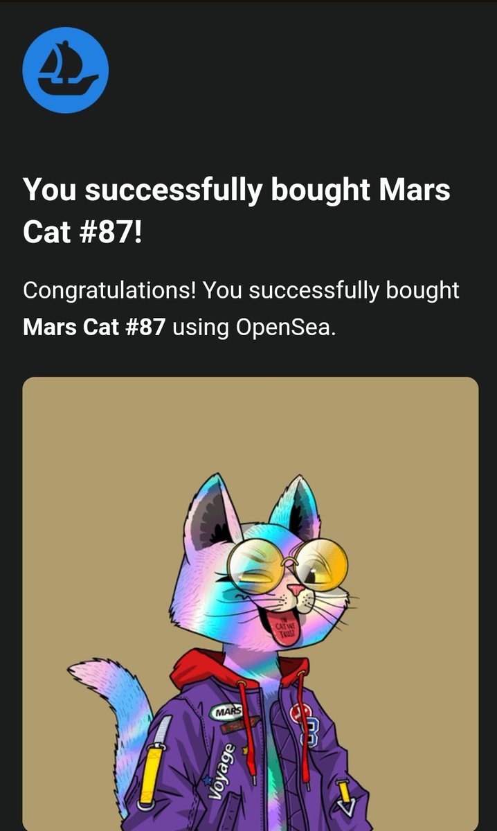It's a great feeling to join a community you believe in. 
Happy Caturday, <a href="/MarsCatsVoyage/">Mars Cats Voyage</a> gxng! 

A big thank you to brisk_kid for helping me acquire my forever kitty early this morning. I love this guy! 

Garrrrhggg!
