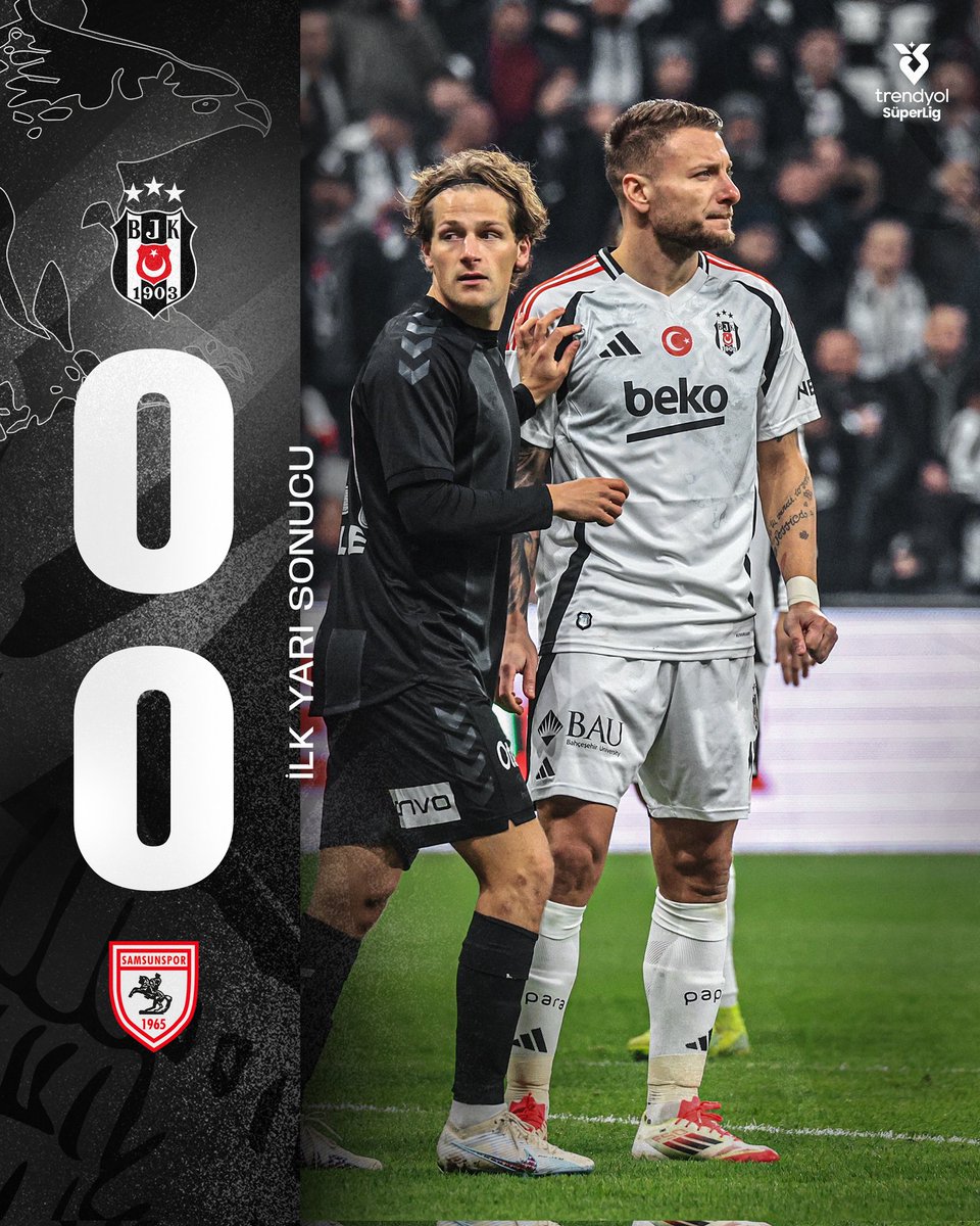 İLK YARI SONUCU | #BJKvSAM [0-0]
#Besiktas 
#SONDAKİKA
#bjk
#karakartal