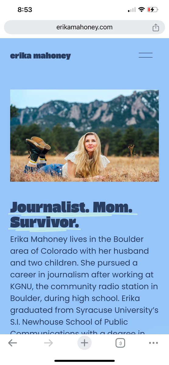 My new website is up! 🦋 
erikamahoney.com