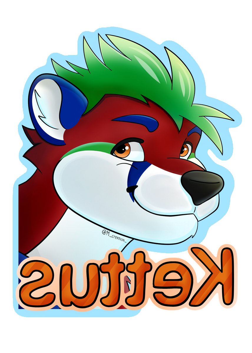 M_creation_'s tweet photo. The Badge commission for my friend.
@OtterKettus :3 

#furryartcomm #furryarts https://t.co/Z9yskVsya4
