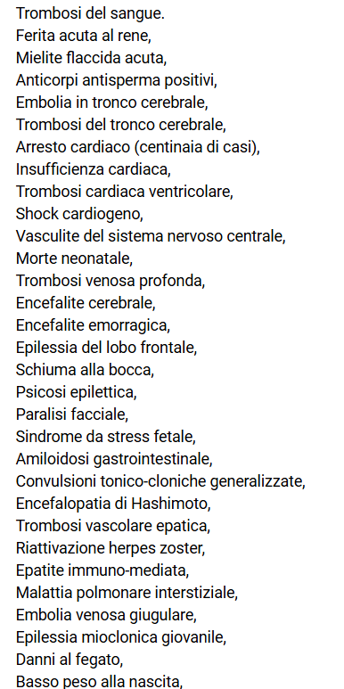 anubi77787292's tweet photo. #Pfizer HA APPENA RILASCIATO LA LISTA DEGLI "EFFETTI COLLATERALI" DEL SUO "VAX COVID" 

Troppo tardi... criminali!
segue https://t.co/6RTehHHgMS