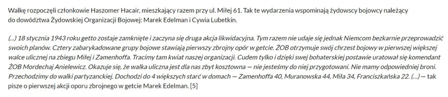 F_ZIHK's tweet photo. 18.01.1943 w getcie warszawskim, doszło do pierwszego zbrojnego wystąpienia Żydów, które było reakcją na rozpoczęcie przez niemieckich katów tzw. II akcji likwidacyjnej - celem było deportowanie do #Treblinki ok. 8000 Żydów nieposiadających dokumentów o zatrudnieniu. https://t.co/bpR8FZLaNz
