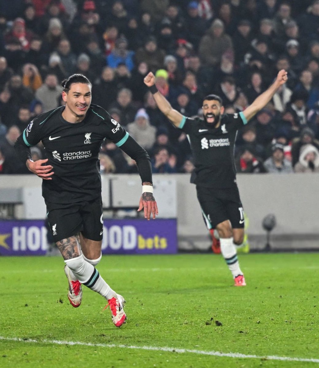 Mo Salah celebrating Nunez winner. ❤️