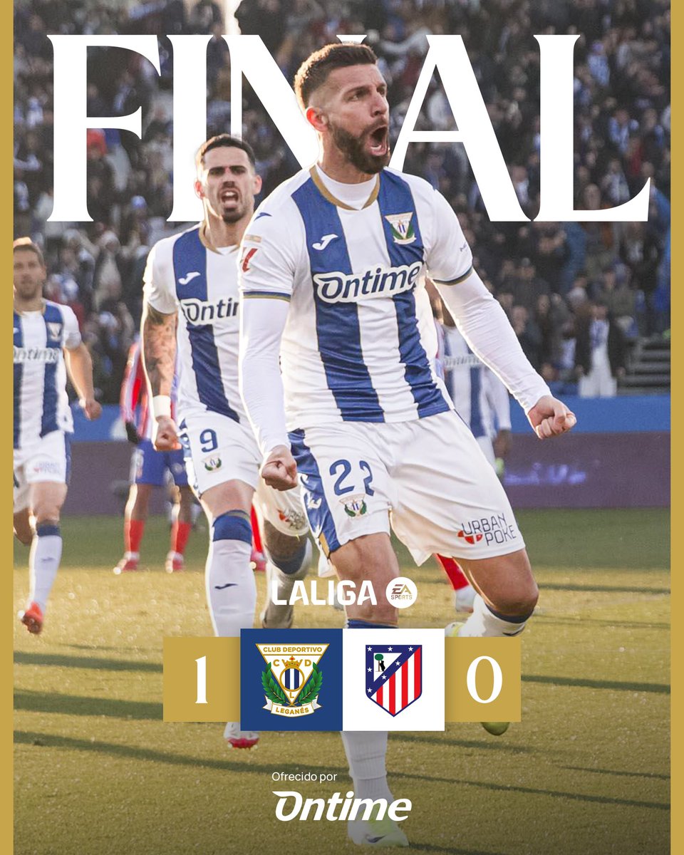 🥒 ¡FINAAAAL EN BUTARQUE! 🥒

⚪️🔵 +3!!!!!! ¡VAAAAMOS LEGA!

1-0 | #LeganésAtleti