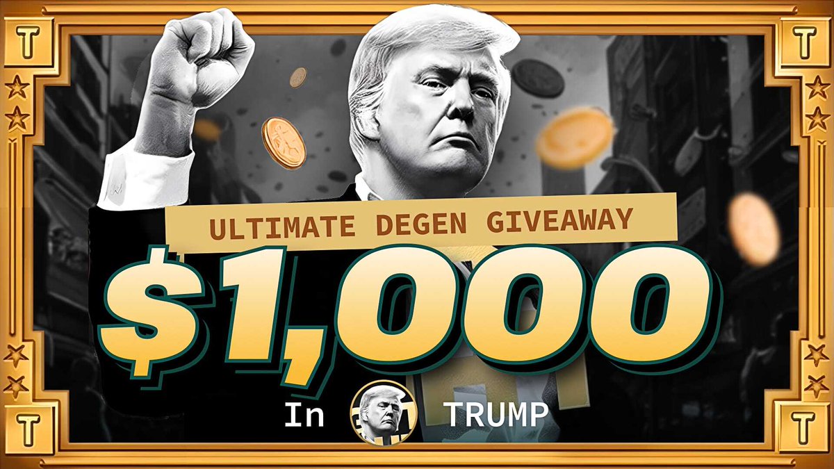 🚨 MASSIVE $TRUMP GIVEAWAY 🚨

Celebrating Trump's massive memecoin launch with a $1,000 giveaway!  

How to enter: 
- 🔔 FOLLOW <a href="/moraliscom/">Moralis</a> 
- 💙 LIKE
- 🔁 REPOST
- 🗨️ COMMENT on this post

1 random winner gets $1,000 in $TRUMP in 48 HOURS