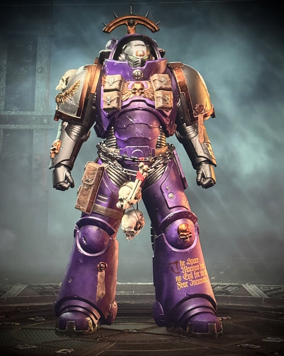 Here is a quick tester I did for a Space Marine army, I want to do in the future

They will be called the Void Crustaceans

It’s the colour scheme I’ve been using in Space Marine 2

#warhammer #SpaceMarine2 <a href="/warhammer/">Warhammer Official</a>