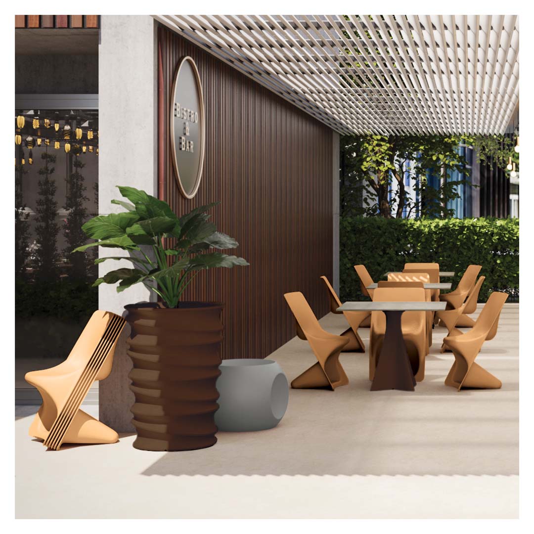 tonikworld's tweet image. With brown hues trending, complementary colors like Super Chair's Leather are an excellent way to brighten your space while still preserving it's warmth.

l8r.it/iDRD
⁠
#StackingChair #SuperChair #OutdoorDining #MultiFamily #ModernFurniture #ContractFurniture