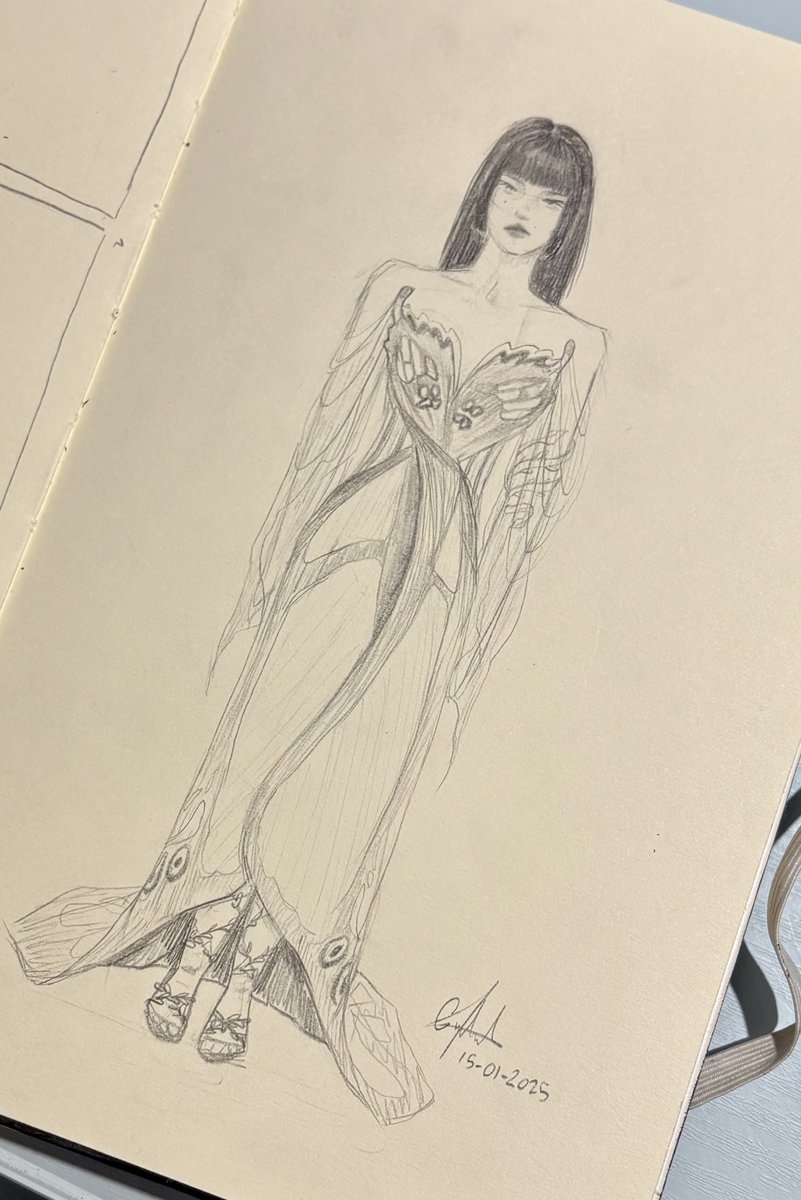 drawnbygaby's tweet photo. last month i thought about making a dress based on a butterfly #arttwt #artmoots #sketch https://t.co/UWUGBS46Cw