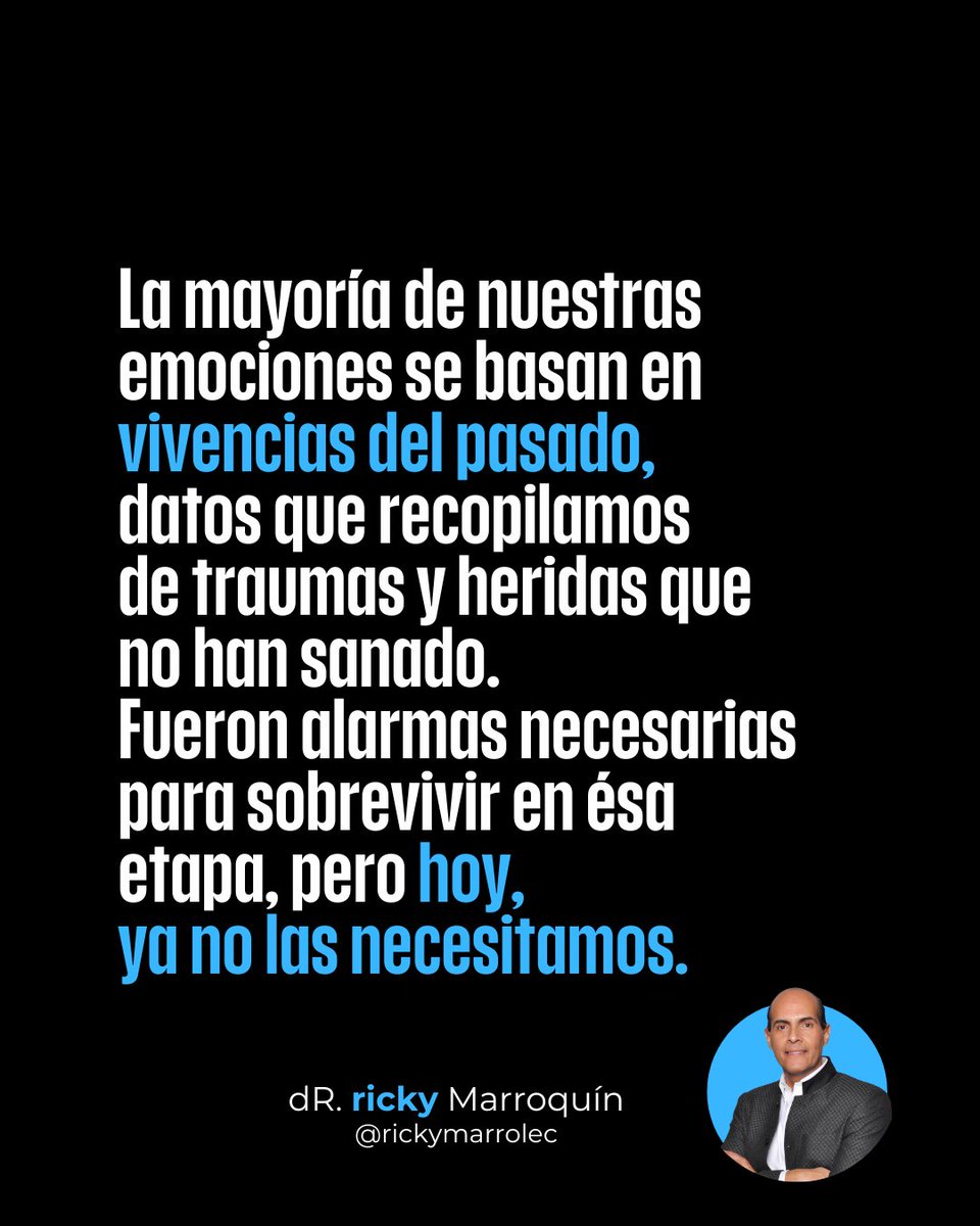 rickymarrolec's tweet image. Repite conmigo...
"Lo que estoy sintiendo es una alarma, pero no es la verdad".
"Lo que siento es importante, pero no es la realidad".
"Lo que siento tengo que expresarlo para actuar conforme a La Verdad".
Esto es lo que debemos hacer con esas emociones que nos inquietan y nos…