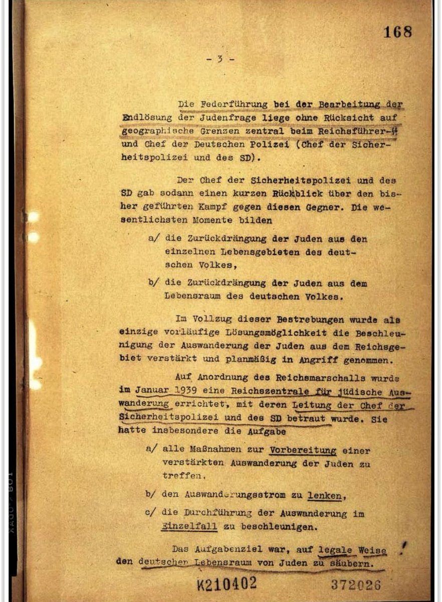 #Wannseekonferenz 1942

- Sie sagten nicht: „Deportation in Vernichtungslager“.
Sie sagten: „Evakuierung“.

- Sie sagten nicht:
„in Konzentrationslagern vergasen“.
Sie sagten:
„...auf LEGALE Weise den deutschen Lebensraum von Juden säubern."

Heute sagen sie...?

#Tarnsprache