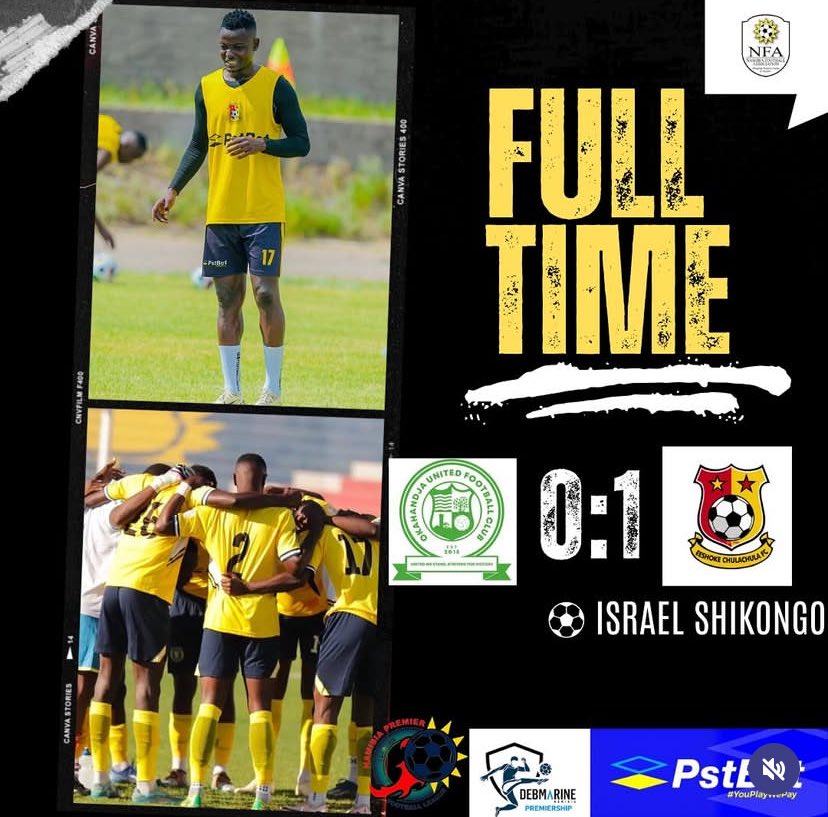 Victory on the road! E Shikongo, secures the win with the lone goal as we edge past Okahandja United 1-0. Back at it tomorrow-let's keep the momentum! &amp; #Away Win #TeamSpirit