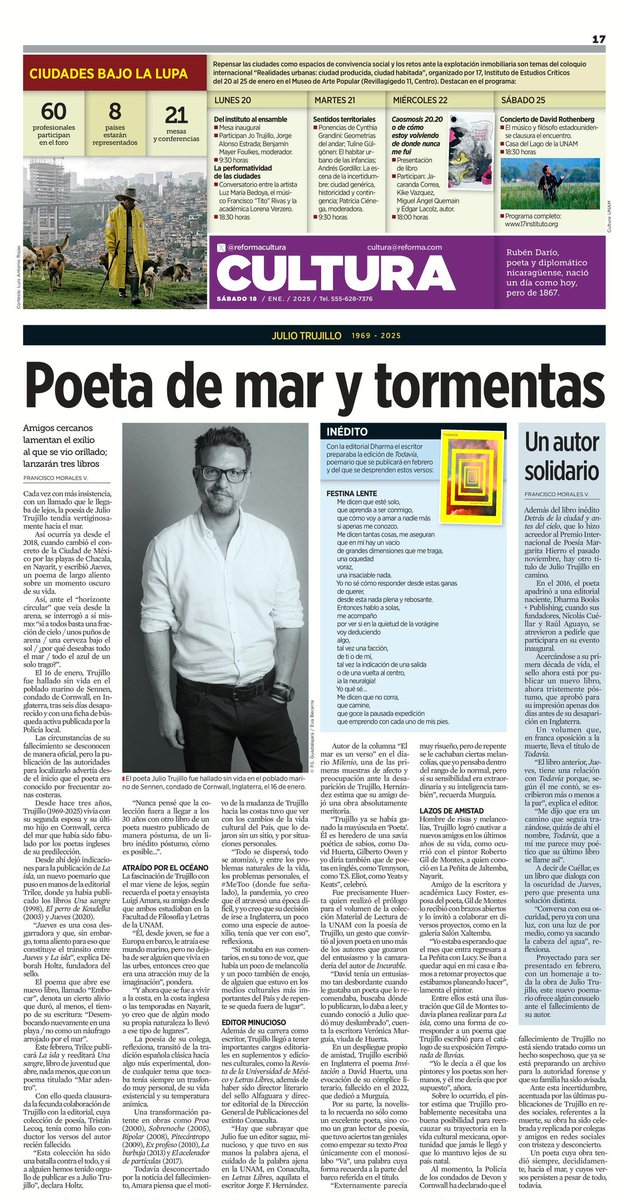 «Un poeta cuya obra tendió siempre, decididamente, hacia el mar, y cuyos versos persisten a pesar de todo, todavía».
✒️ <a href="/fjmoralesv/">Francisco Morales V.</a>

👇🏻👇🏻👇🏻