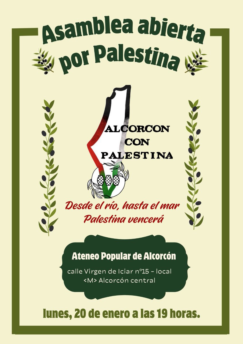 El lunes 20 en #Alcorcón 
No faltes