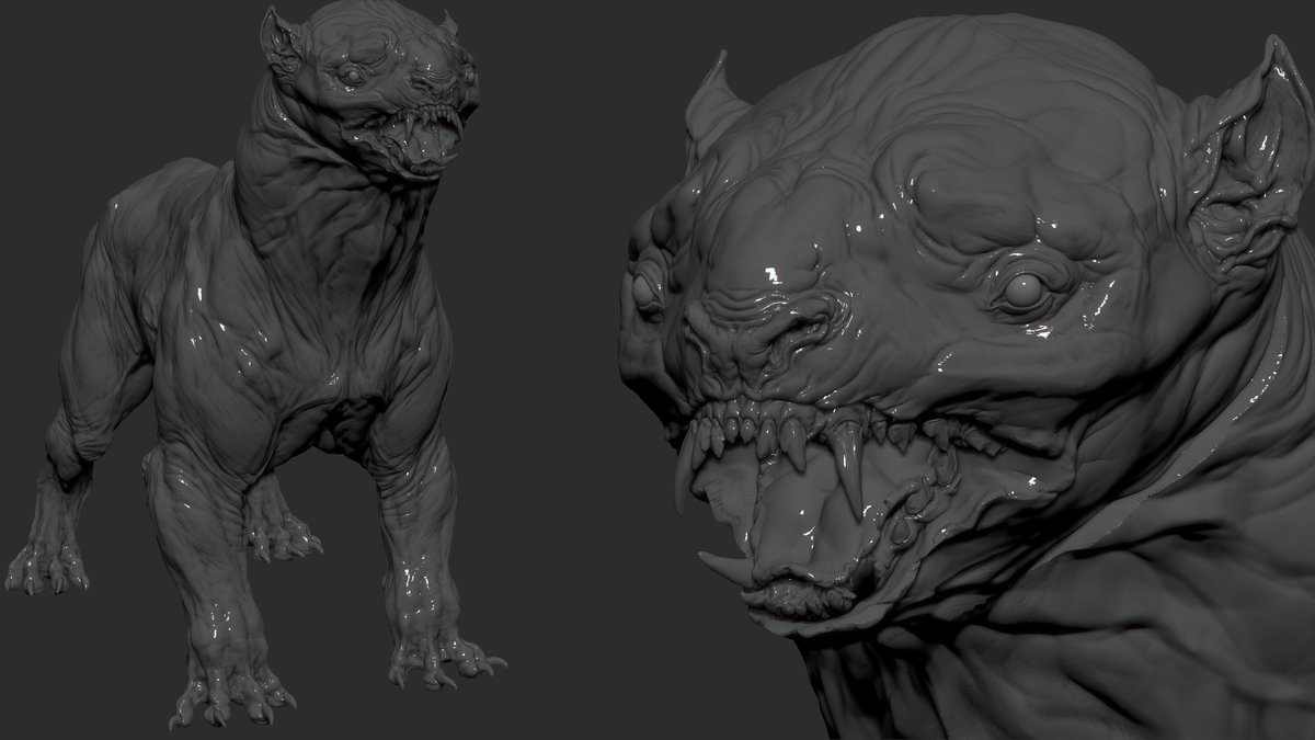 MetaDumplings's tweet photo. Small updates with may Woolf Bear Creature
WIP #ArtemShapiro #metadumplings #art #zbrush #creature https://t.co/CSf0JEXQEO