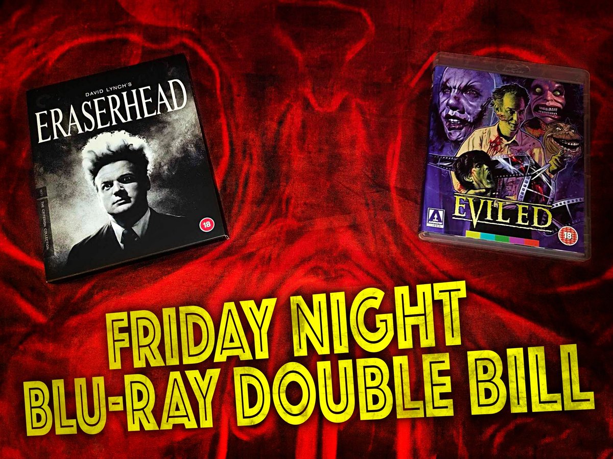 killianhgore's tweet image. The Friday Night Blu-ray Double Bill answer! Correct if you said Evil Ed from Arrow Video.

#fridaynightbluraydoublebill #Eraserhead #eviled #davidlynch #arrowvideo