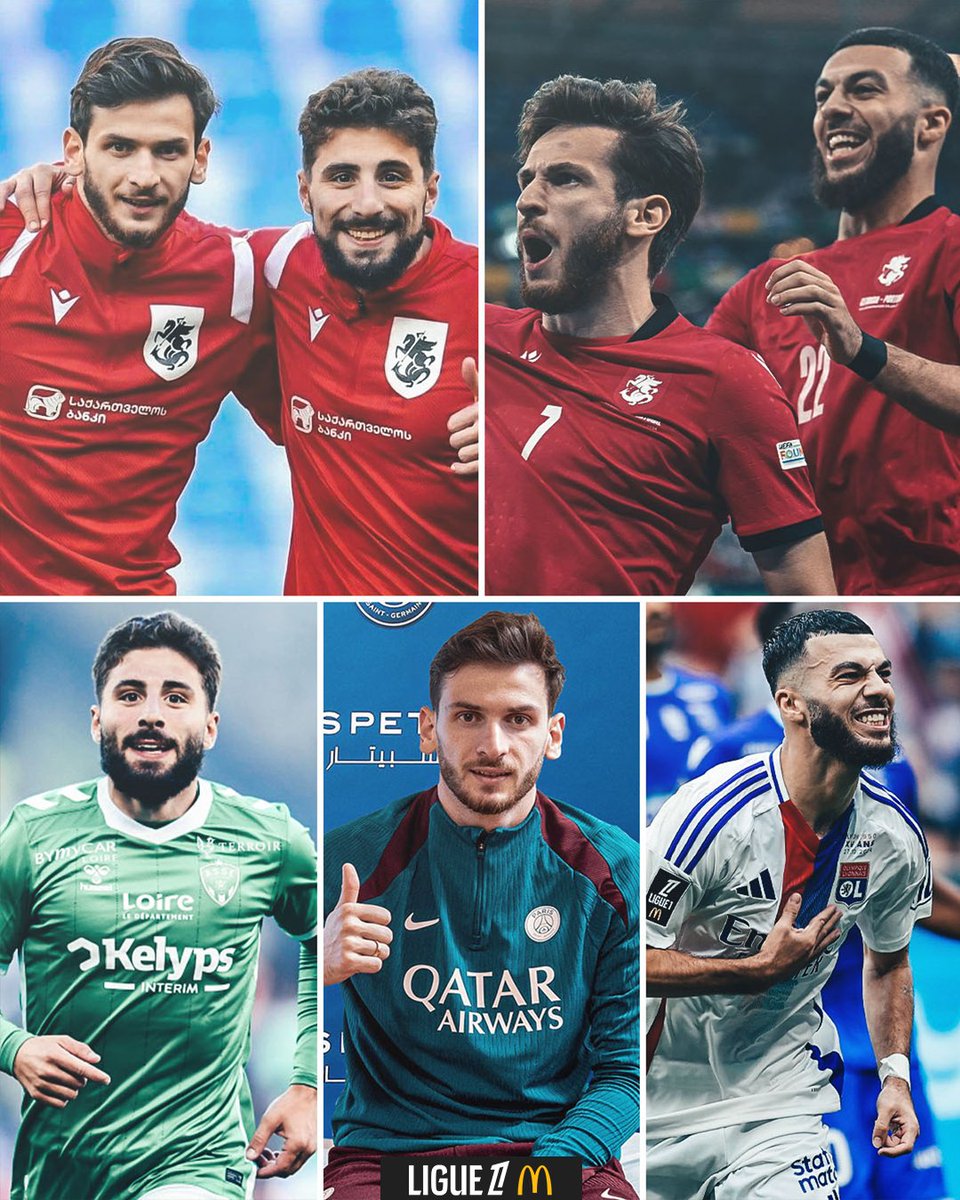 Georgian stars in Ligue 1 🇬🇪😍