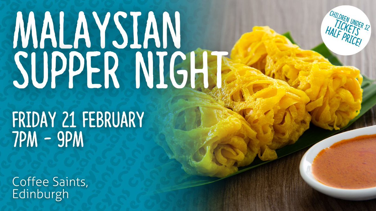 Cyrenians (@cyrenians1968) on Twitter photo Kick off your 2025 with some delicious food!
Our #Malaysian Supper Night is heading to <a href="/coffeesaints/">coffee saints</a> for the first time, enjoy dishes such as Roti Jala, Pisang Goreng and more.
Find out more and book your tickets today: buff.ly/408OYwC Kick off your 2025 with some delicious food!
Our #Malaysian Supper Night is heading to <a href="/coffeesaints/">coffee saints</a> for the first time, enjoy dishes such as Roti Jala, Pisang Goreng and more.
Find out more and book your tickets today: buff.ly/408OYwC