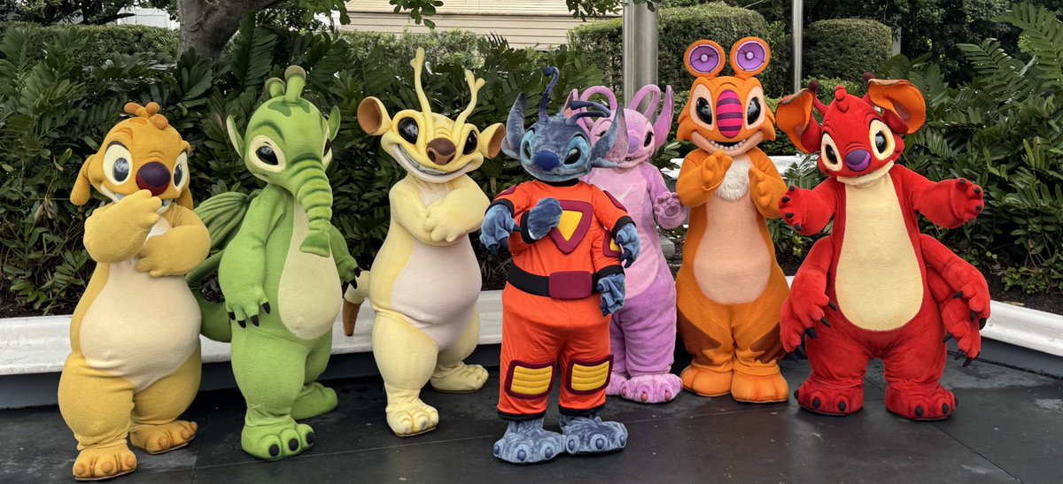 WDWNT's tweet image. Stitch and other experiments were let loose in Tomorrowland this morning for a private event