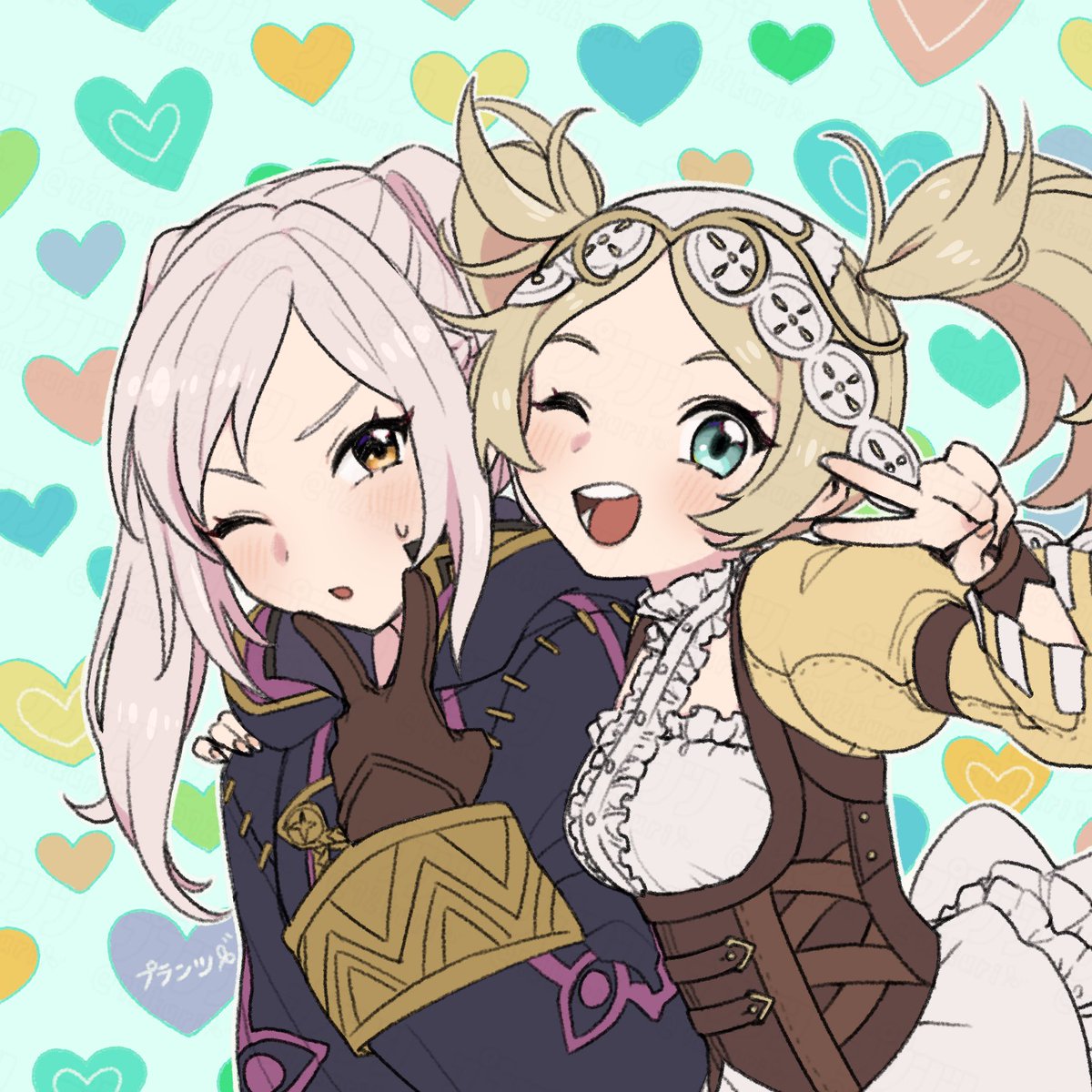 ルフレ♀ ,マイユニット 「ルフレちゃんとリズちゃん 」|プランツのイラスト