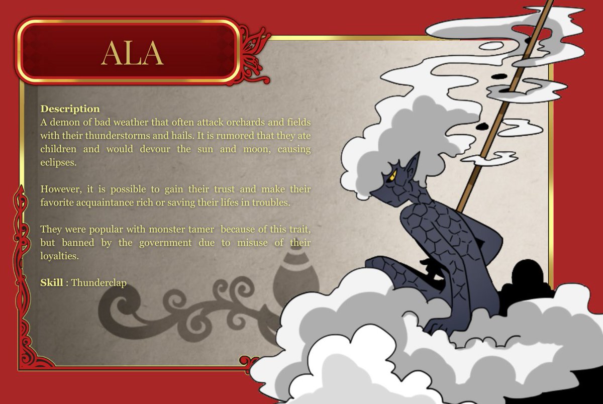 mostdeep_games's tweet photo. Tower of Guardian Monster Bestiary: Ala

You’ll encounter Ala when you’re on your way to the Sky Region through the airship minigame. Watch out for its thunder attack!

#indiegame https://t.co/mTsQZiWa5e