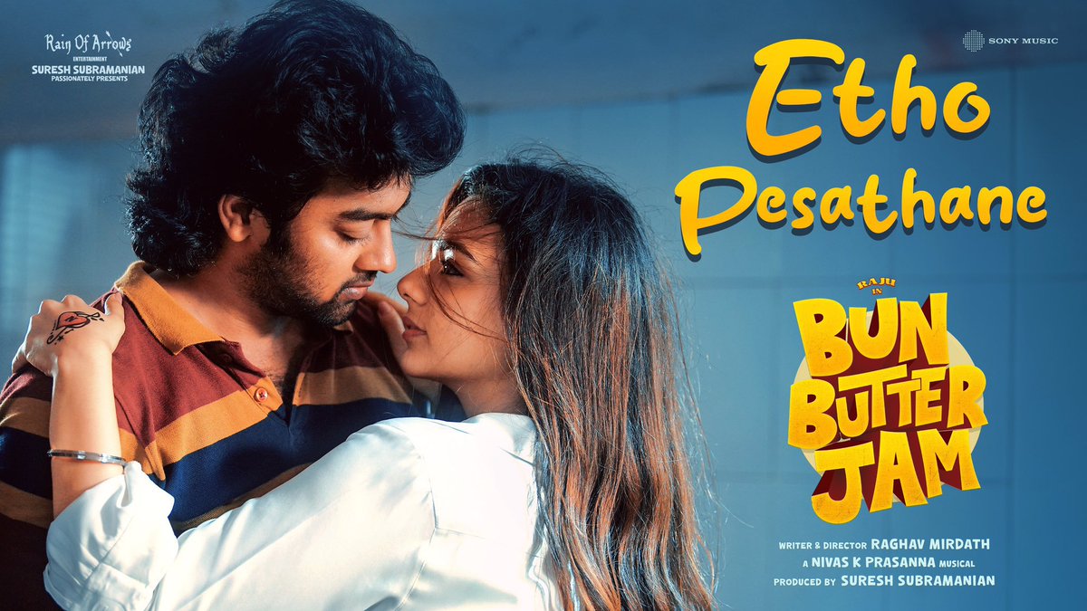 Bhavya Trikha (@bt_bhavya) on Twitter photo Groove into the beautiful First single #EdhoPesathaane from #BunButterJam sung by #Siddharth & <a href="/shilparao11/">Shilpa Rao</a> 🎵
Lyrics by Makkal Selvan <a href="/VijaySethuOffl/">VijaySethupathi</a> ✍️
🔗 youtu.be/wRcPNe_YNIQ
A <a href="/nivaskprasanna/">Nivas K Prasanna</a> Musical
Written & Directed by <a href="/RMirdath/">Raghav Mirdath</a>
Produced by <a href="/RainofarrowsENT/">Rain Of Arrows Entertainment</a> Groove into the beautiful First single #EdhoPesathaane from #BunButterJam sung by #Siddharth & <a href="/shilparao11/">Shilpa Rao</a> 🎵
Lyrics by Makkal Selvan <a href="/VijaySethuOffl/">VijaySethupathi</a> ✍️
🔗 youtu.be/wRcPNe_YNIQ
A <a href="/nivaskprasanna/">Nivas K Prasanna</a> Musical
Written & Directed by <a href="/RMirdath/">Raghav Mirdath</a>
Produced by <a href="/RainofarrowsENT/">Rain Of Arrows Entertainment</a>