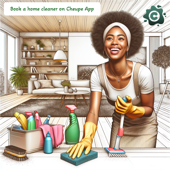 TeamCheupe's tweet photo. Need a home cleaner? Cheupe app has got you covered! 🧹🧽#cheupe #happyhomes https://t.co/sIJNOXABwB