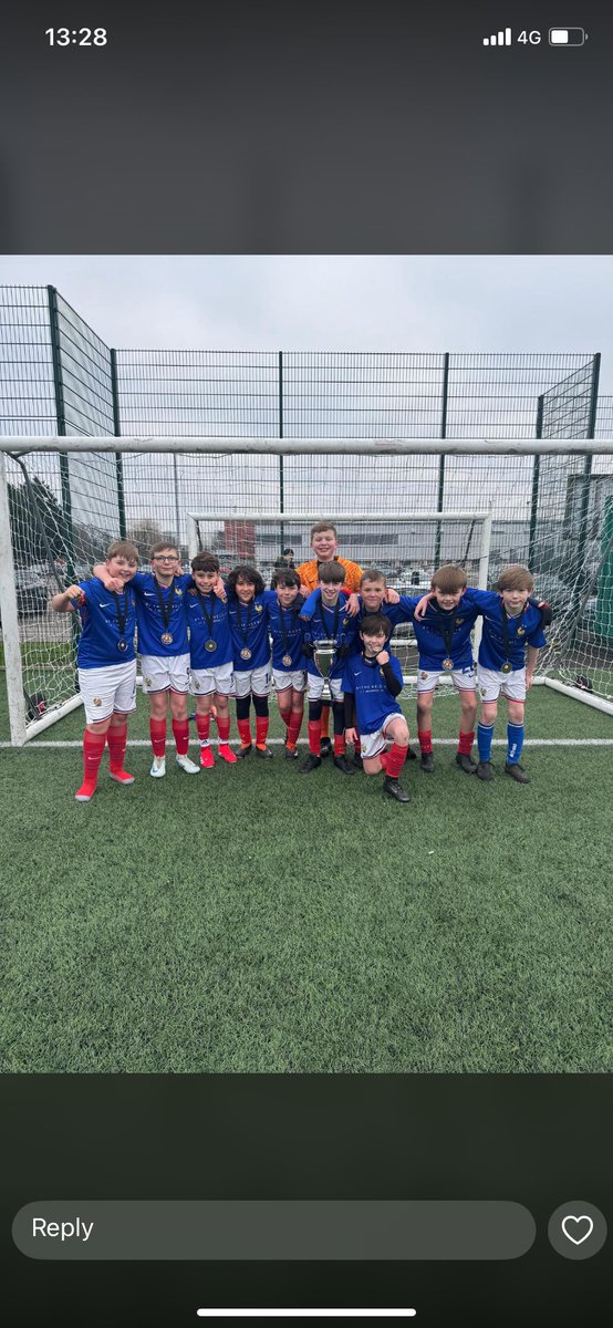 League champions  🏆 great game well done Theo and the boys👏👏👏.