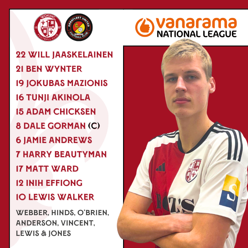 wokingfc's tweet photo. Your Cardinals this afternoon.