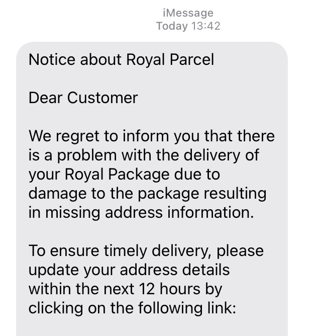 Oh no not my Royal parcel 📦 👑