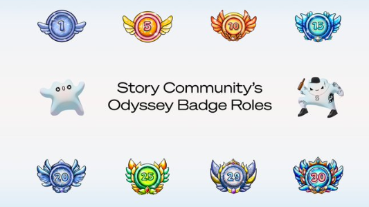 TurnerActing's tweet photo. These roles are live in our Discord and available to participants of the Odyssey Badge Program.   Claim your role, enjoy your new icon, and let us know how it looks!
https://t.co/wBv2e7XH89
@StoryProtocol https://t.co/RHoAS19EqD