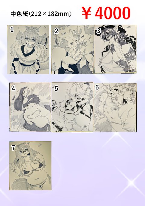 色紙は212mm×182mmサイズです 