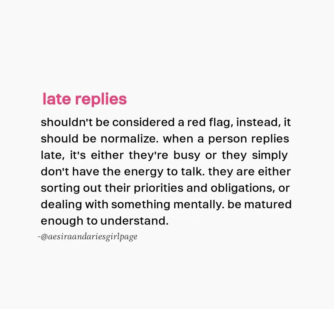 late replies