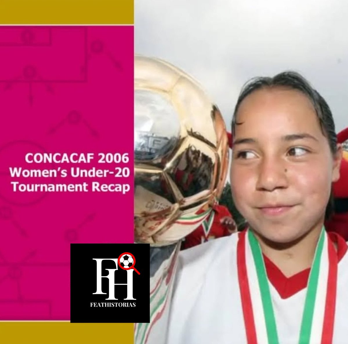 Feathistoriass's tweet photo. #DatosHistoricos🇲🇽 

Se cumplen 19 años  del premundial Sub20 Veracruz. Corral anoto un Pocker de Goles, 😳 La niña prodigio de 14 años en ese entonces anoto 4 goles vs Panamá en los minutos 18, 36, 54 y 64. 1ra Mexicana en anotar un pocker de Goles en Sub20 de Concacaf. https://t.co/pnO5fwAj7w
