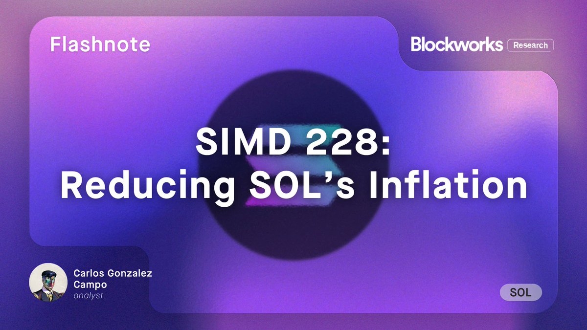 1/ SIMD 228 aims to reduce SOL issuance, dynamically adjusting the inflation  rate based on a target staking ratio of 50%. - SOL issuance could go to  zero faster than you expect -
