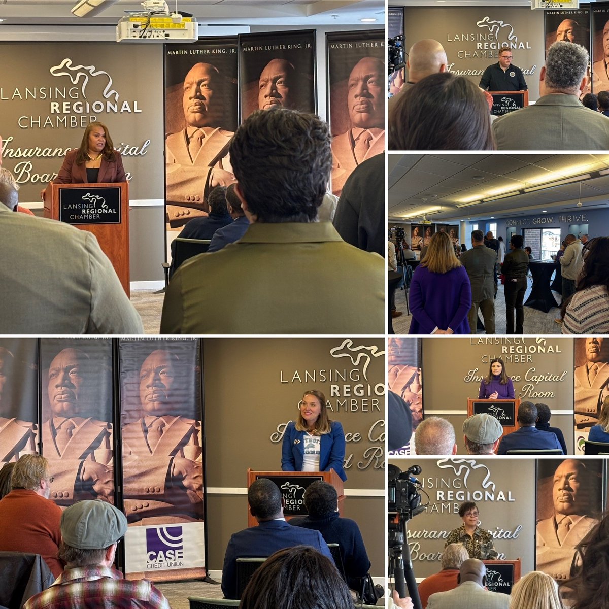 LansingChamber's tweet image. The Lansing Regional Chamber of Commerce is honored to continue our support of the Dr. Martin Luther King Jr. Commission of Mid-Michigan! We hosted a press conference celebrating Dr. King&apos;s enduring legacy. 

For more information, please visit: mlkmidmichigan.com
