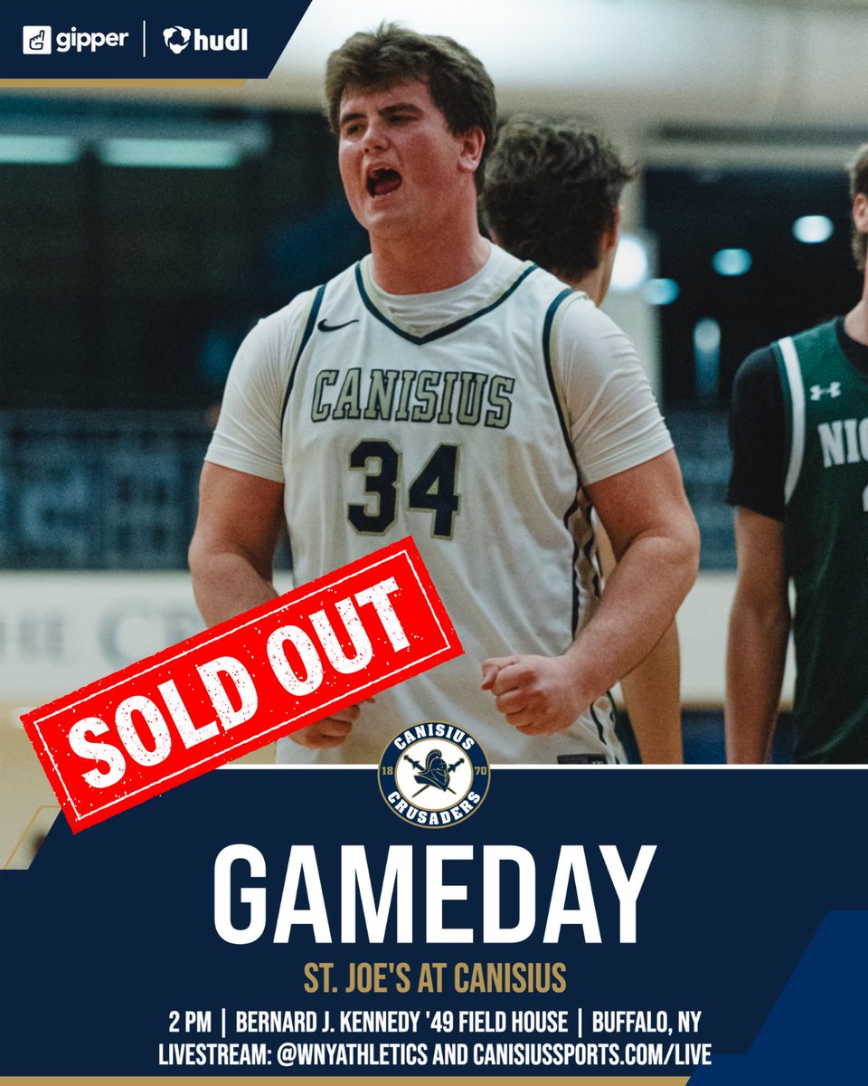 Canisius HS Sports (@canisiussports) on Twitter photo Today’s the day, and it’s a sold-out show: St. Joe’s at <a href="/CanisiusHSHoops/">Canisius HS Basketball</a>
The Game of the Year in WNY high school basketball is at 2 p.m.
The game is sold out and no tickets will be sold at the door.
Watch the broadcast via <a href="/WNYAthletics/">WNY Athletics</a> or canisiussports.com/live Today’s the day, and it’s a sold-out show: St. Joe’s at <a href="/CanisiusHSHoops/">Canisius HS Basketball</a>
The Game of the Year in WNY high school basketball is at 2 p.m.
The game is sold out and no tickets will be sold at the door.
Watch the broadcast via <a href="/WNYAthletics/">WNY Athletics</a> or canisiussports.com/live
