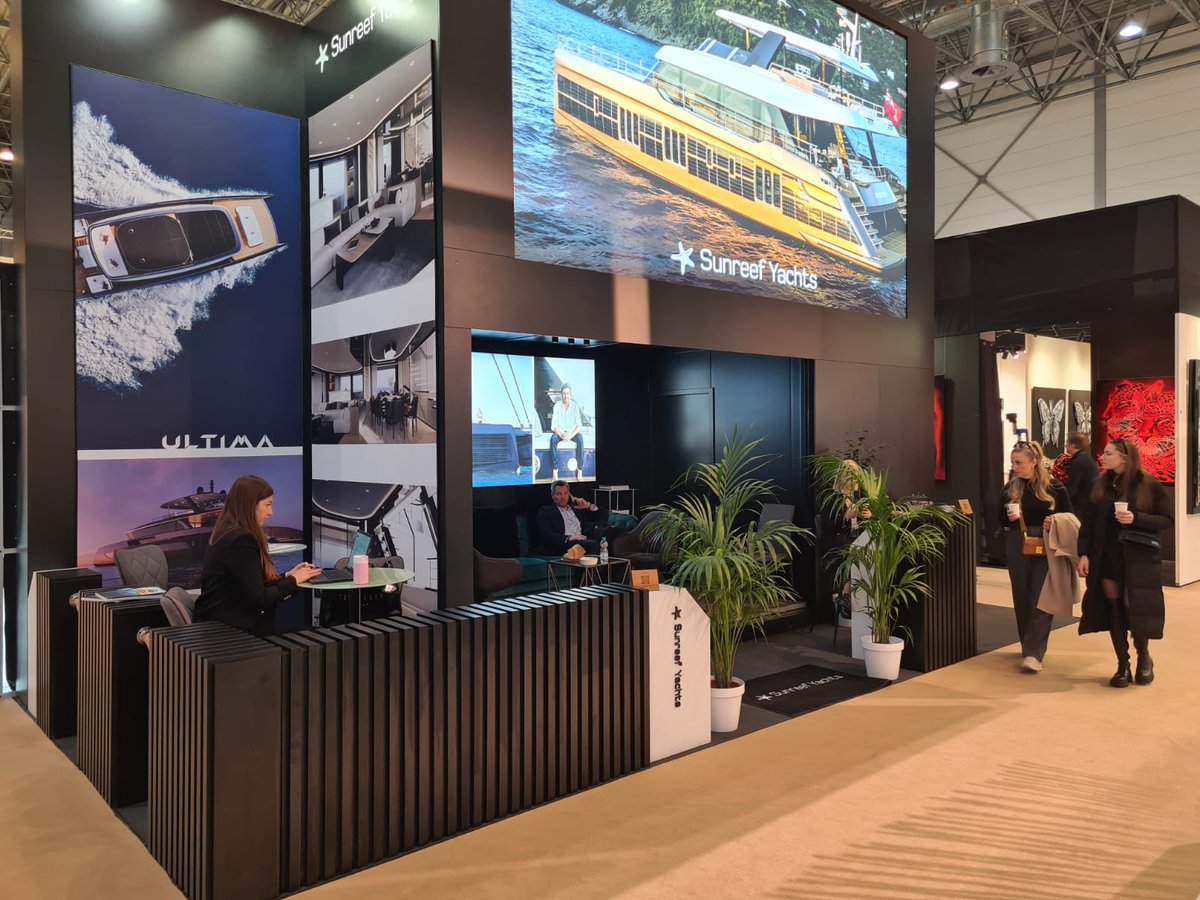 SunreefYachts's tweet photo. The BOOT Dusseldorf is officialy kicking off today. Head over to hall 7a if you want to discover Sunreef's unique vision of yachting and clean marine technology. https://t.co/kcPJLK4vxU