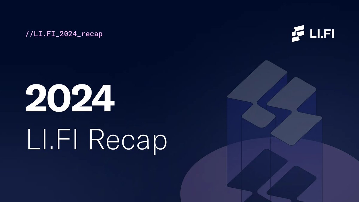 2024 was a BIG year for us 🚀

From simplifying DeFi to scaling partnerships, we’ve been busy connecting the dots for users across chains.

Here's a quick recap 👇