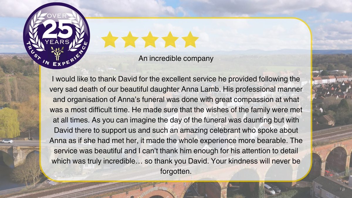 We have received this lovely review today.  Thank you for your kind words. They mean so much.