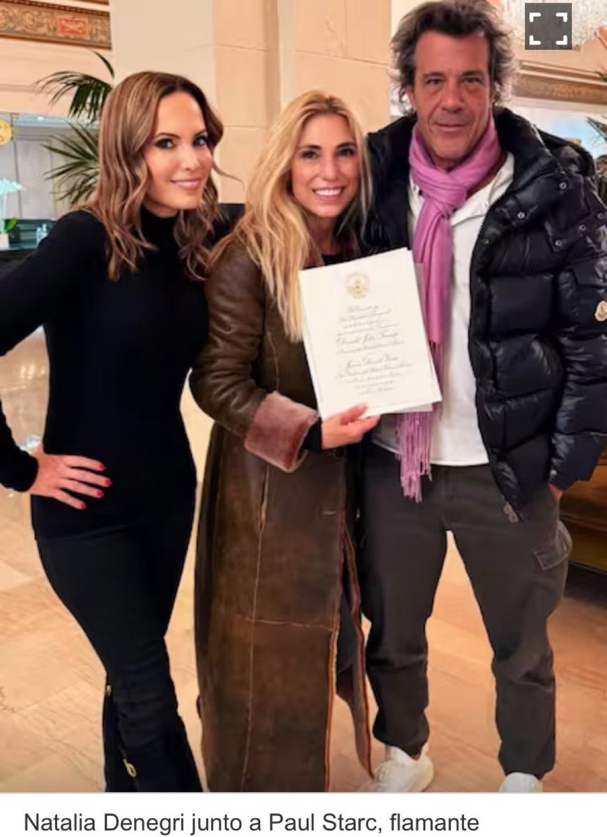 GLetrinas's tweet photo. ❌El flamante titular de la #UIF, nominado por Santiago #Caputo, el menemista Paul #Starc, está en #Washington, EEUU, invitado por la ahora empresaria Natalia #Denegri (vinculada en los 90 al caso #Coppola) para participar de la gala "Hispanic Inaugural Ball". TODO CIERRA https://t.co/kzmmX8tJQe