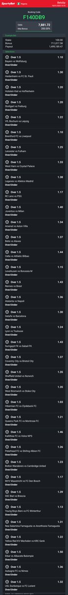 TouchInvents's tweet image. Over 1.5
F140DB9

All today's games 
Drop edit