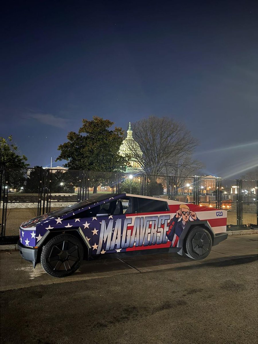 No other memecoin has the potential like #MAGAVERSE!

The $MVRS Cybertruck is on the front lines of the White House!

#MAGAVERSE <a href="/MVRS/">Magaverse</a> 

FIGHT ON!

x.com/mvrs/status/18…