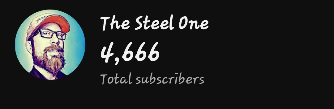Yikes! I need at least one more subscriber!!!😲
youtube.com/@thesteelone?s…