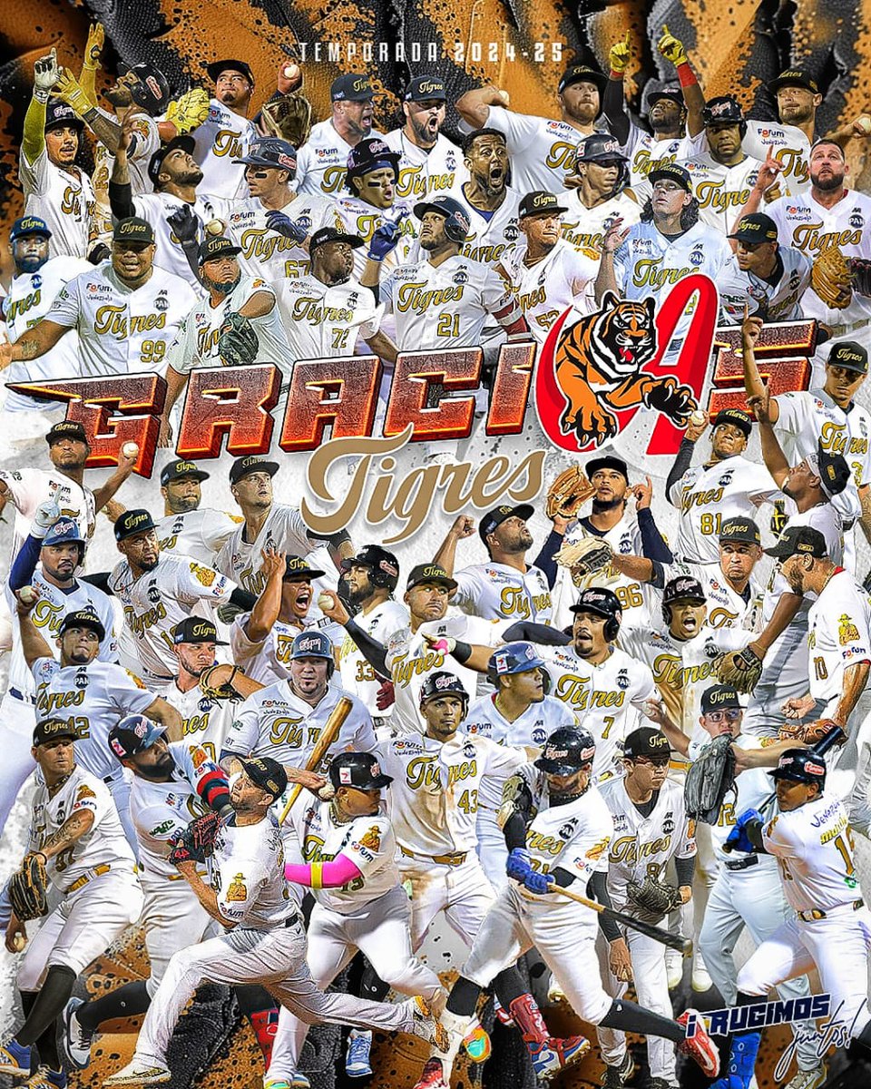 En nombre de Tigres de Aragua BBC, su directiva, gerencia, jugadores, cuerpo técnico, personal administrativo y trabajadores queremos agradecer por todo el apoyo en la temporada 24-25 de la LVBP, a nuestra fanaticada, patrocinantes y medios de comunicación.